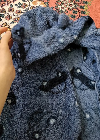 Kürk Detaylı Gri Batik Desenli Sokak Stili - Görsel 5