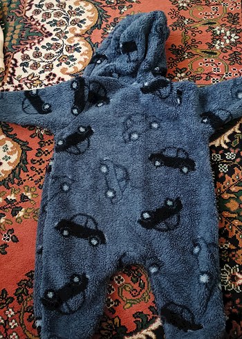 Kürk Detaylı Gri Batik Desenli Sokak Stili - Görsel 6