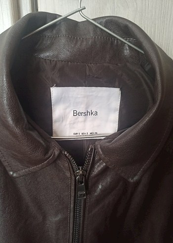 s Beden kahverengi Renk Bershka Deri ceket