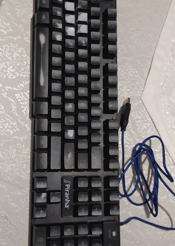 Renkli LED aydınlatmalı siyah klavye - Görsel 4