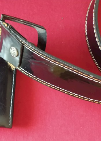 Siyah Erkek Klasik suni deri Kemer ve cüzdan - Görsel 2