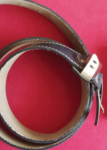 Kahverengi Erkek kemeri ve cüzdan - Görsel 3