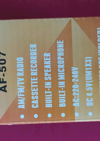 Tinex AM/FM/TV Radyo Kaset Çalar  2 - Görsel 4