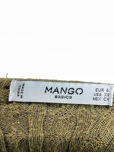 s Beden haki Renk Mango Kazak / Triko %70 İndirimli.