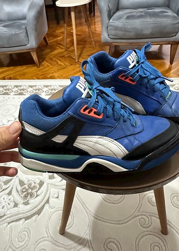 Puma Mavi Puma Basketbol Ayakkabısı Velcro Detaylı