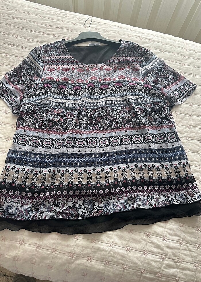 DESENLİ ŞIK BLUZ - Görsel 5