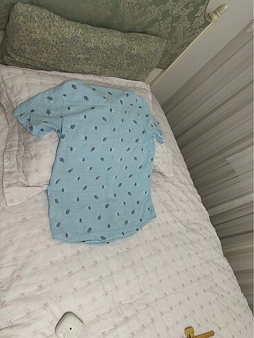 Erkek Çocuk Mavi Gömlek - Görsel 3