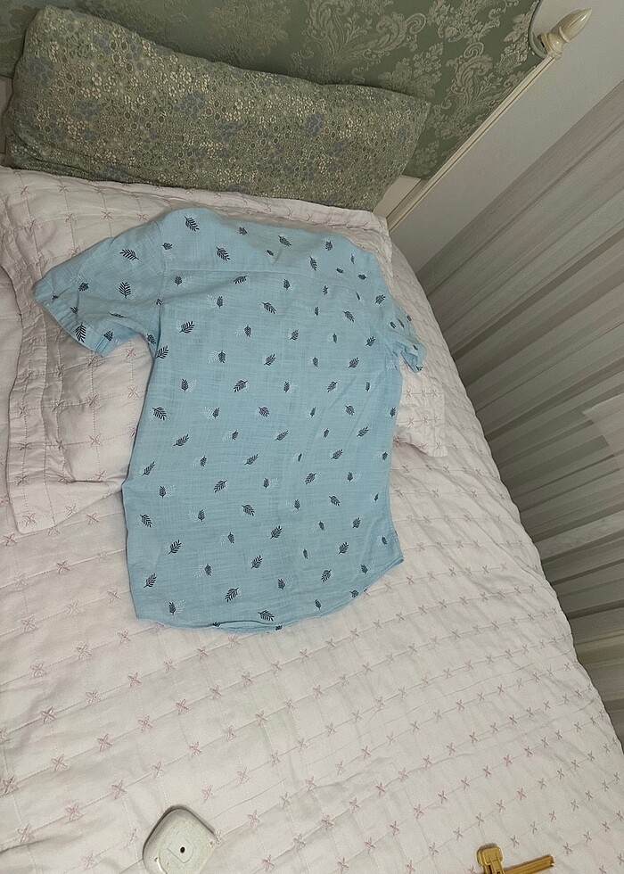 Erkek Çocuk Mavi Gömlek - Görsel 3