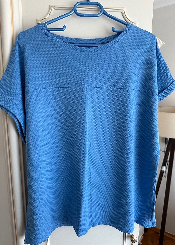 Düşük omuz ithal kadın t-shirt - Görsel 2