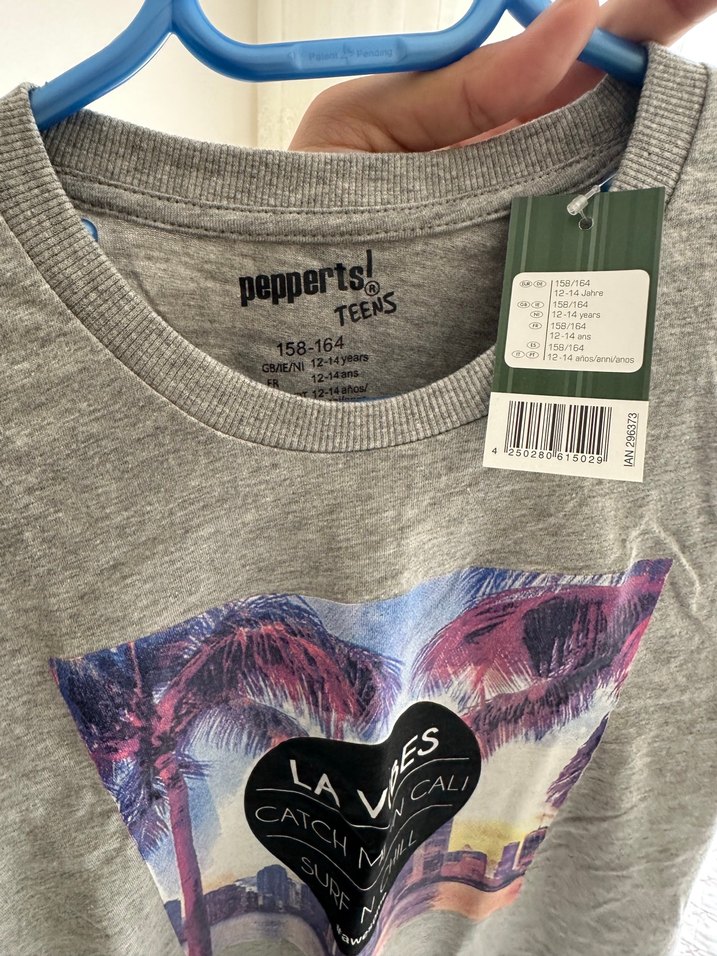 Gri Baskılı Erkek çocuk Kısa Kollu Tişört ithal - Görsel 3