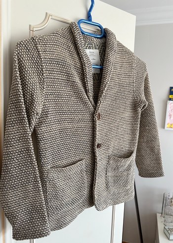 Düğmeli Erkek Çocuk Yün Ceket - Görsel 4