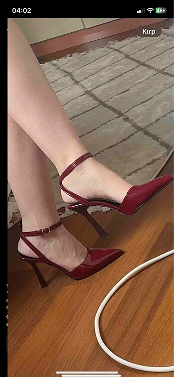 38 Beden bordo Renk Bordo kadın topuklu ayakkabı