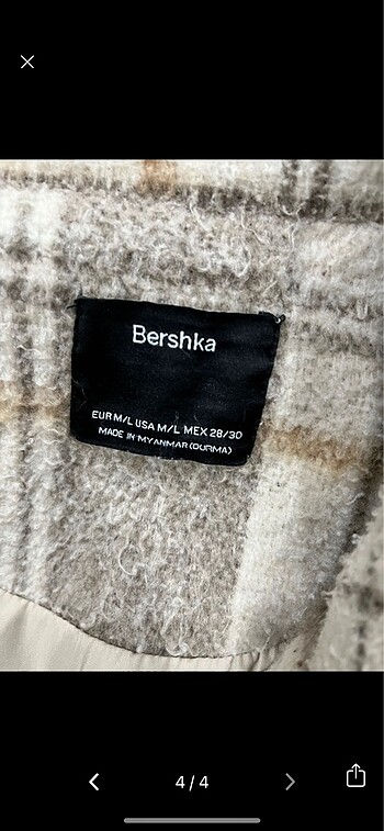 m Beden çeşitli Renk Bershka yün ceket