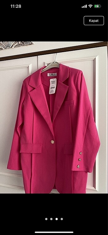 42 Beden Pembe blazer ceket