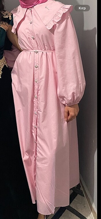 Diğer Tesettür pembe elbise
