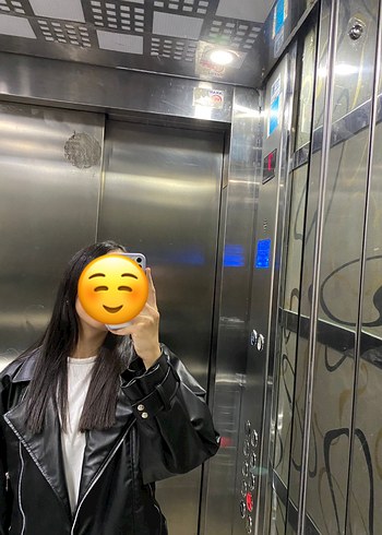 Balon kol deri ceket - Görsel 2