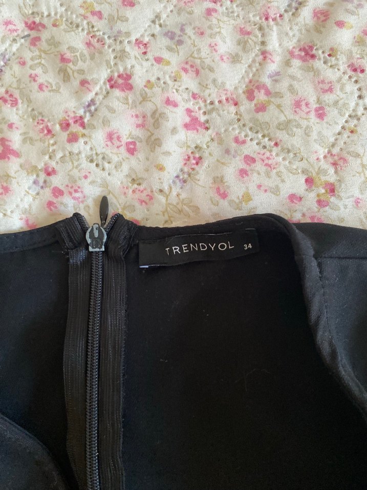 Kadın Siyah Kemerli Midi Tulum - Görsel 4