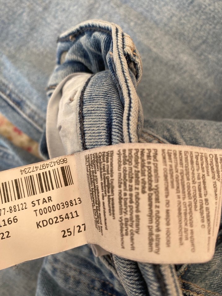 Mavi Nakışlı Düğmeli Kadın Kot Pantolon - Görsel 3