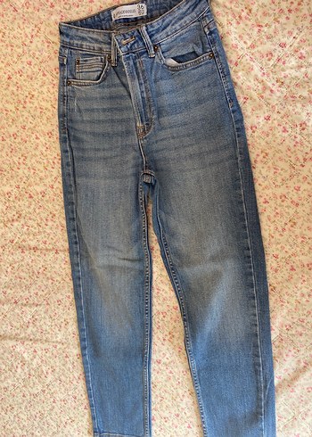 Nakışlı Kadın Kot Pantolon - Görsel 2