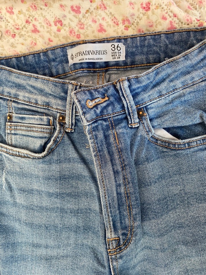 Nakışlı Kadın Kot Pantolon - Görsel 3