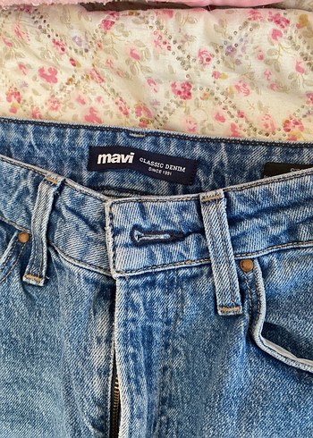 Mavi Mavi Kadın Kemerli Kot Pantolon - Görsel 3