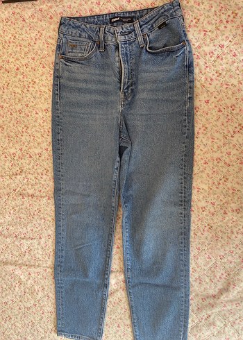 Mavi Mavi Kadın Kemerli Kot Pantolon - Görsel 2