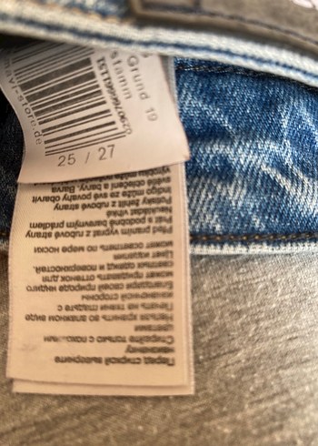 Mavi Rahat Kesim Midi Kadın Kot Pantolon - Görsel 6