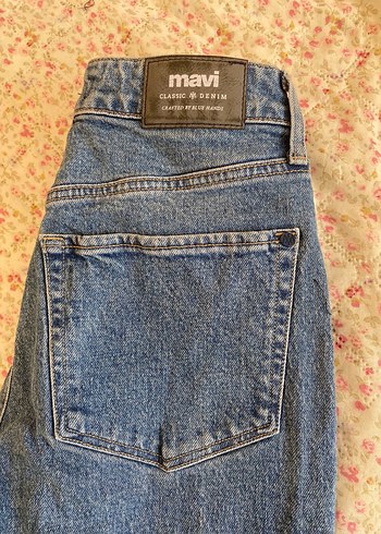 Mavi Rahat Kesim Midi Kadın Kot Pantolon - Görsel 5