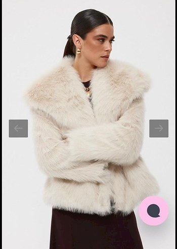 Bej Kadın Midi Kaban - Görsel 2