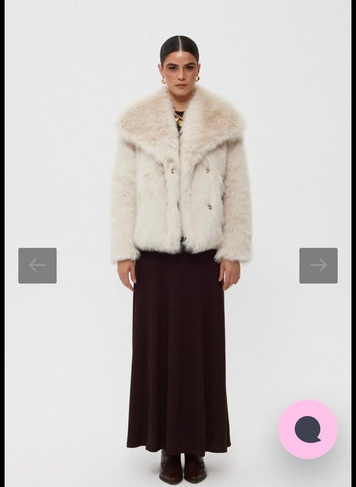 Bej Kadın Midi Kaban - Görsel 4