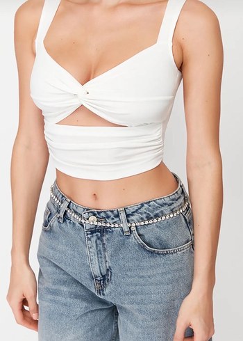 Crop Top Bluz - Görsel 3