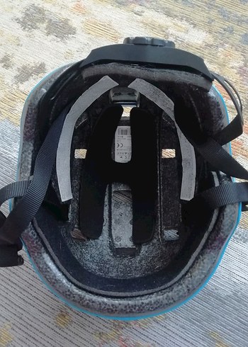 Mavi Biker Motosiklet Kaskı Velcro Bantlı - Görsel 2