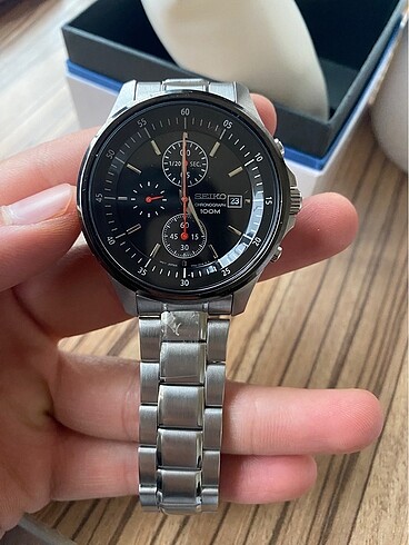 Beden gri Renk Seiko Chronograph 100m Waterproof
