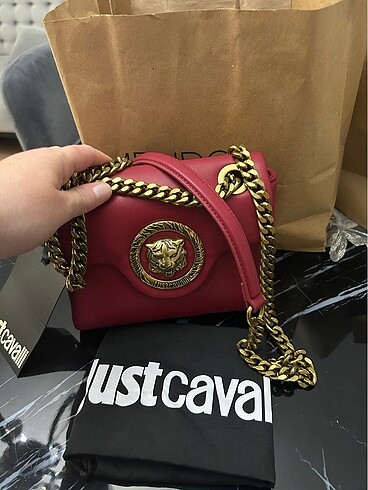 Beden siyah Renk Just Cavalli çanta Orjinal