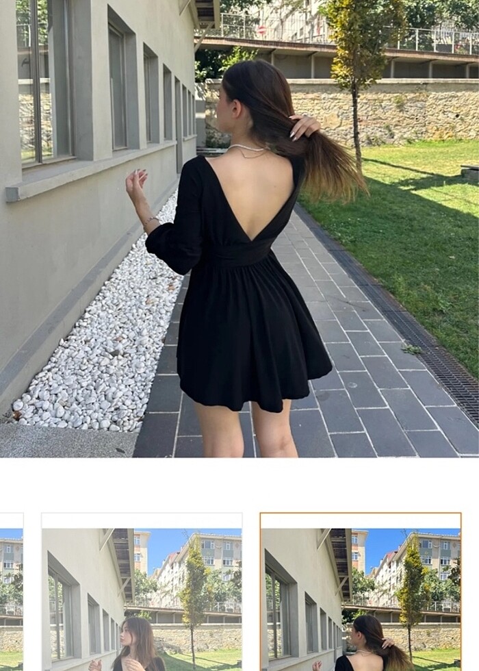 Kısa elbise - Görsel 3