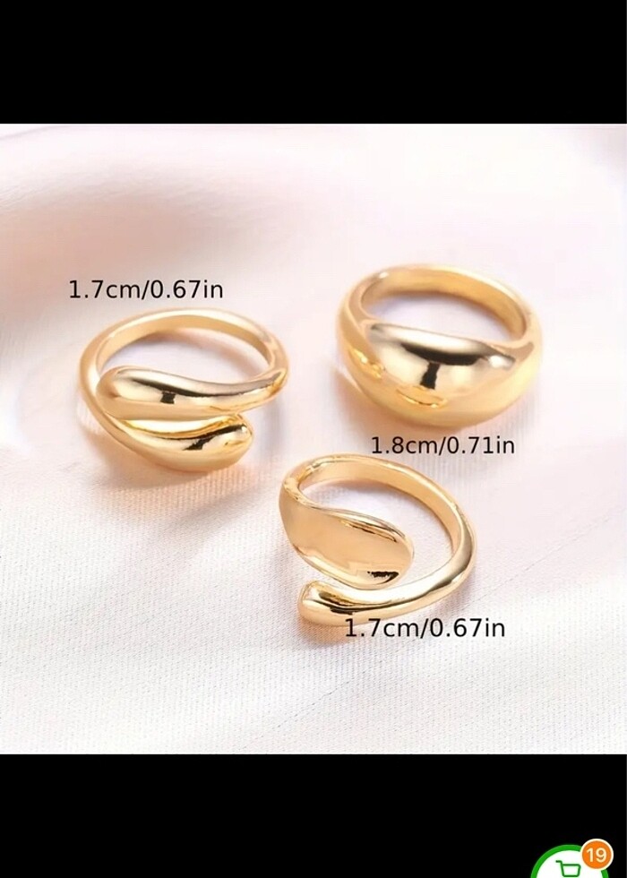 Üçlü takım yüzük - Görsel 2