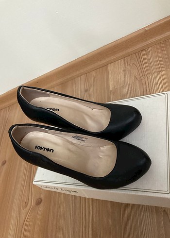 Siyah Dolgu Topuklu Kadın Stiletto - Görsel 4