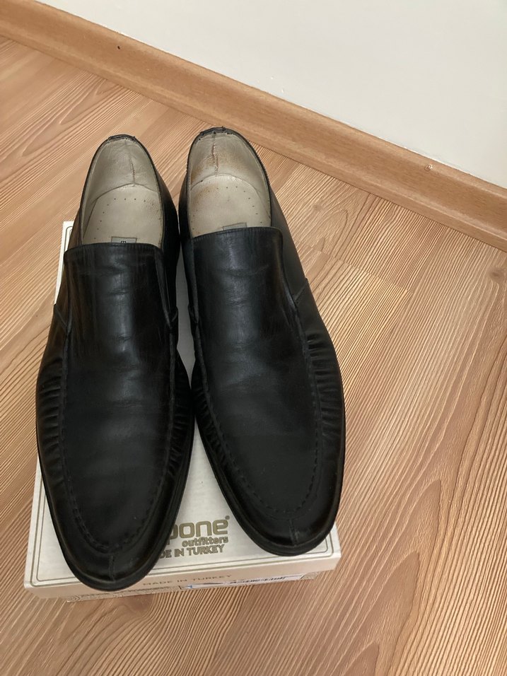 Erkek Siyah Deri Klasik Ofis Ayakkabısı - Görsel 2