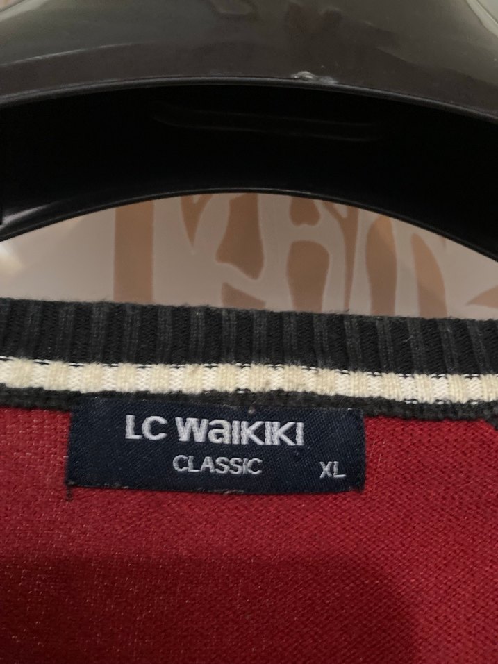 Çizgili Pamuklu Erkek Triko Kazak - Görsel 4