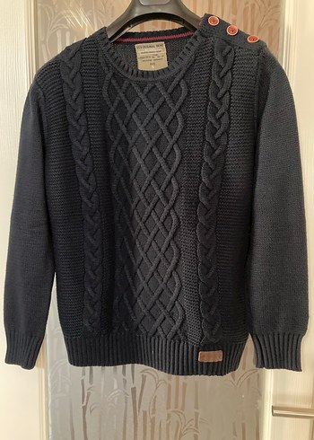 Erkek Çocuk Lacivert Örgü Kazak - Görsel 6