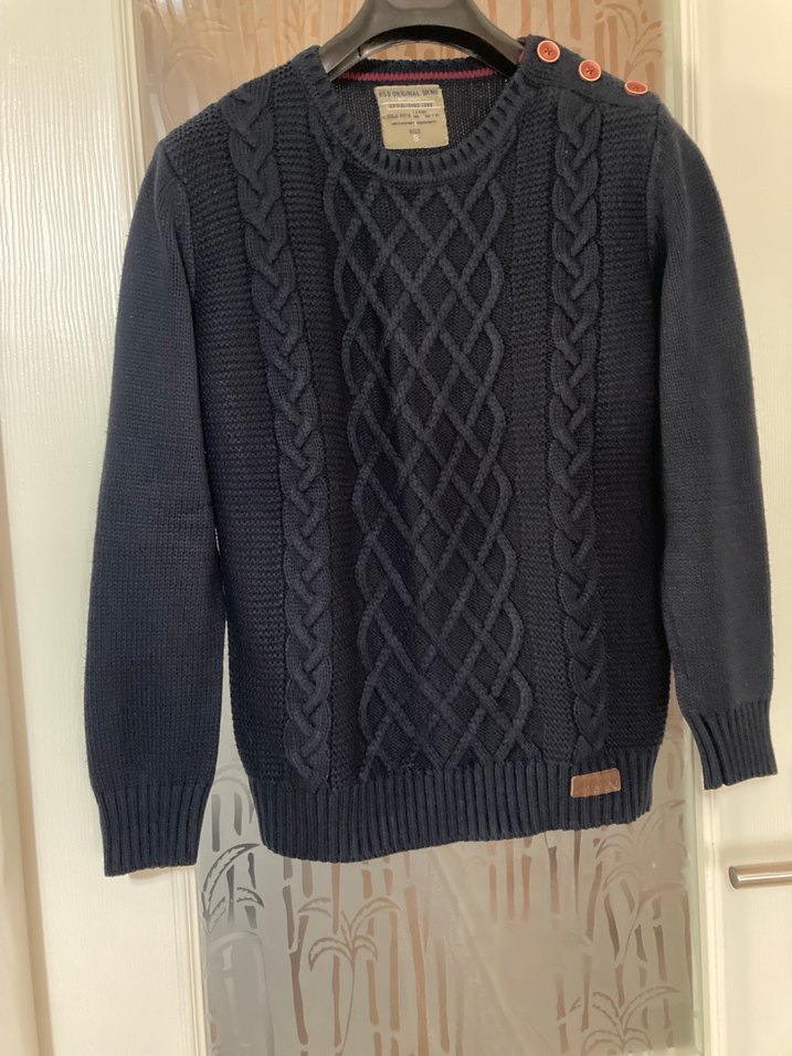 Erkek Çocuk Lacivert Örgü Kazak - Görsel 4