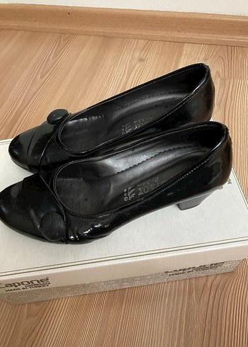 Klasik Siyah Tokalı Kadın Topuklu Ayakkabı - Görsel 5