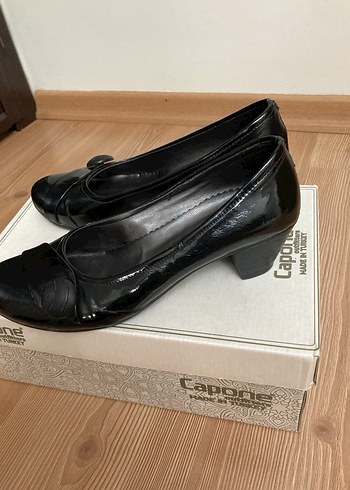 Klasik Siyah Tokalı Kadın Topuklu Ayakkabı - Görsel 3