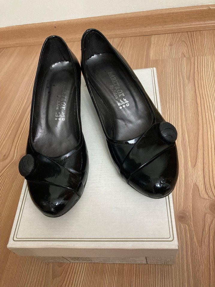 Klasik Siyah Tokalı Kadın Topuklu Ayakkabı - Görsel 2