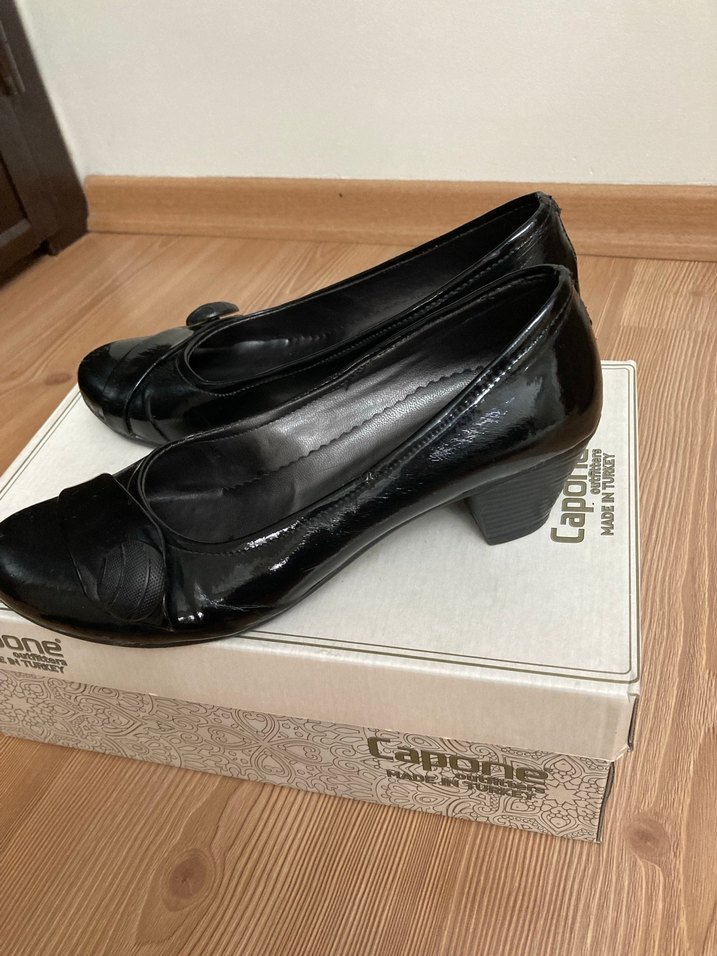 Klasik Siyah Tokalı Kadın Topuklu Ayakkabı - Görsel 3