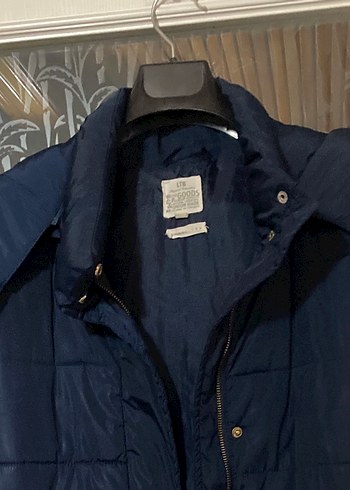 Lacivert Kadın Midi Kaban - Görsel 14