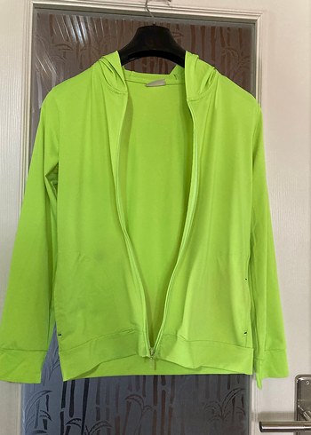 Kadın Yeşil Fermuarlı Sweatshirt