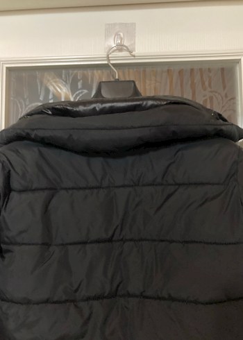 Kadın Siyah Mini Kışlık Fermuarlı Mont - Görsel 9