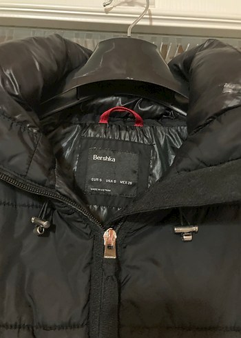 Kadın Siyah Mini Kışlık Fermuarlı Mont - Görsel 12