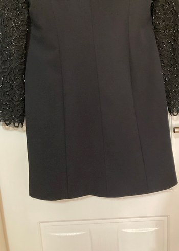 Kadın Siyah Uzun Kaban, Kürklü Detaylı, Gotik - Görsel 10